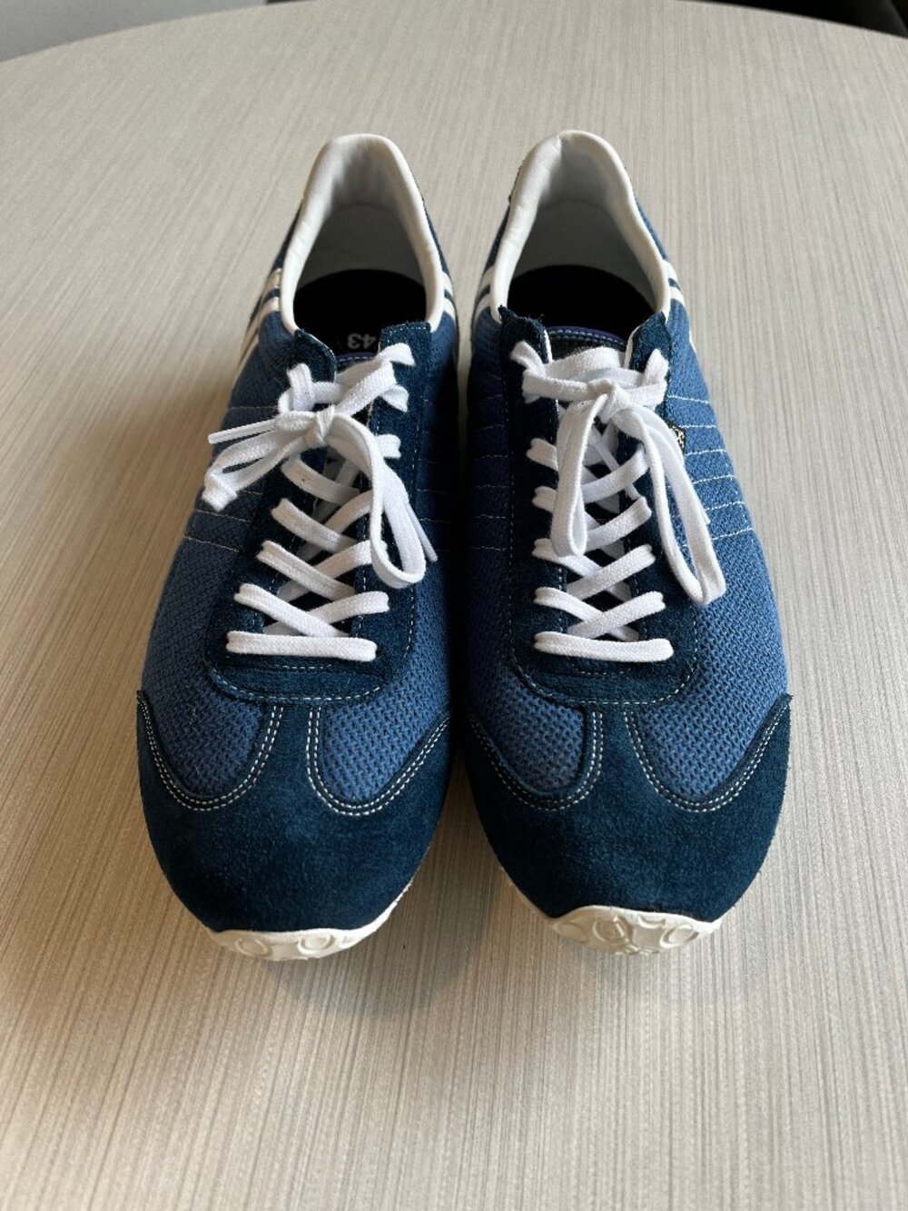 Patrick Marathon Sneakers Navy Suede Made In Japan 43 - Worn Once